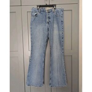 Vintage American Eagle Outfitters Women's Jeans Size 10 Long Boot cut Y2K Denim